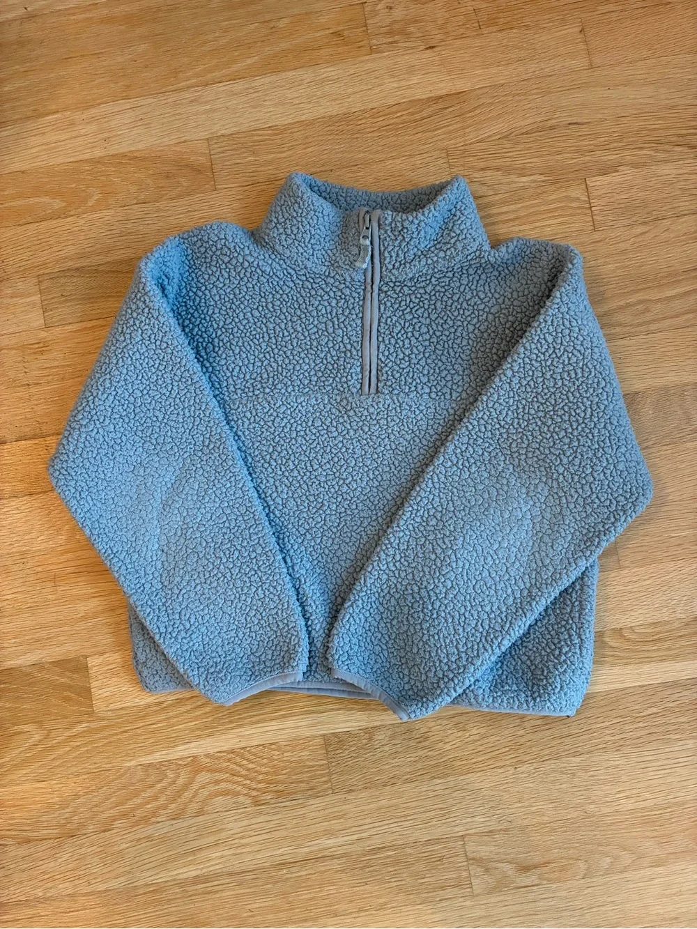Gap Kid's Sherpa Half-Zip Pullover - Size 12 (XL) Baby Blue